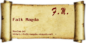 Falk Magda névjegykártya